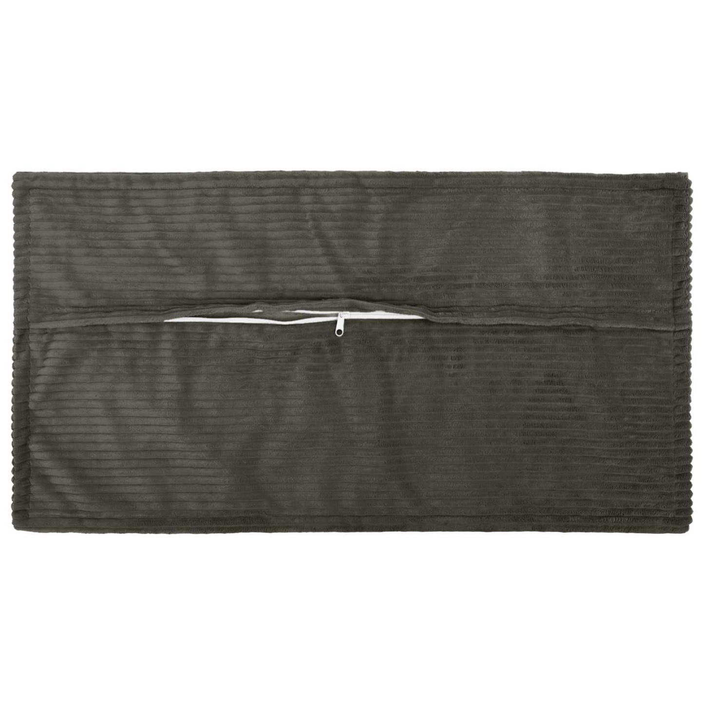 Cushion Cover 6 pcs HOUTEN Anthracite 40 x 80 cm Corduroy