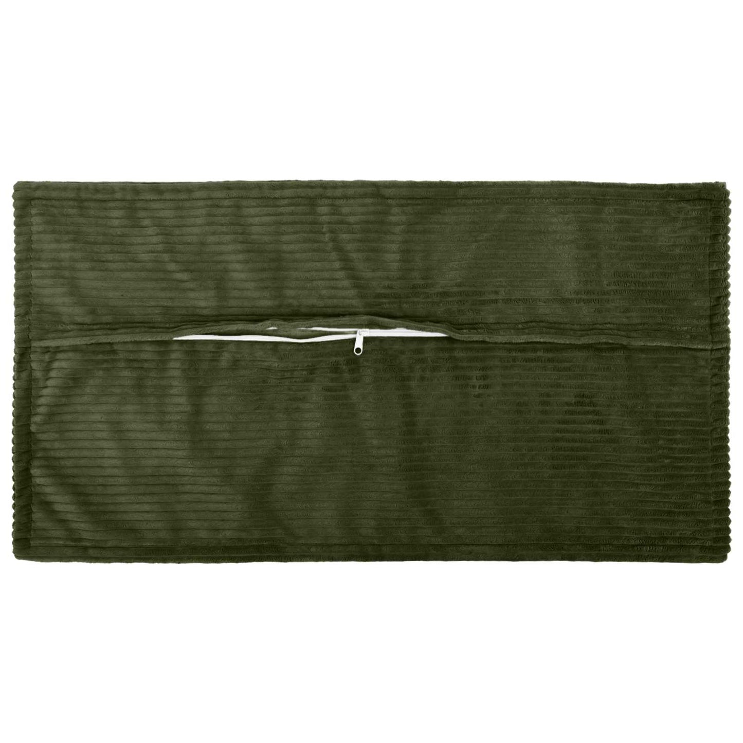 Cushion Cover 6 pcs HOUTEN Green 40 x 80 cm Corduroy