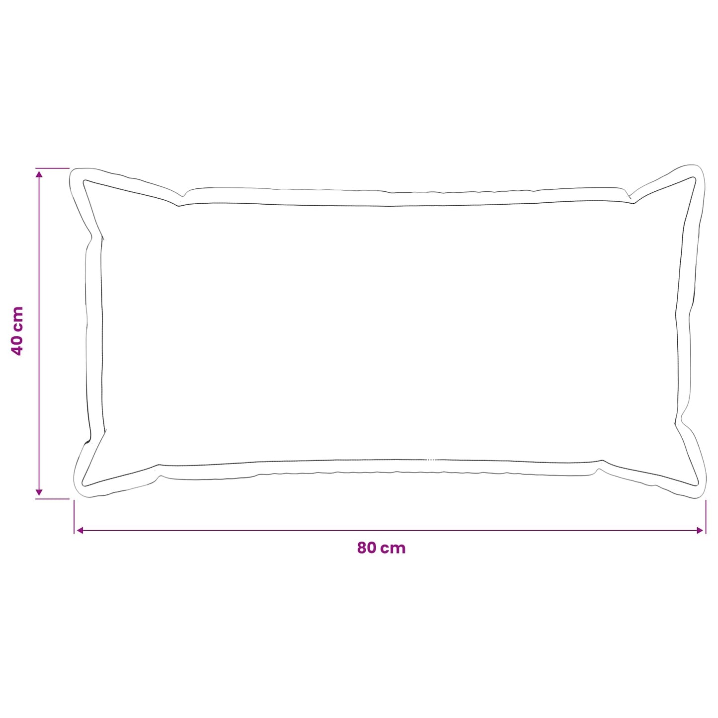 Cushion Cover 6 pcs HOUTEN Light Grey 40 x 80 cm Bouclé