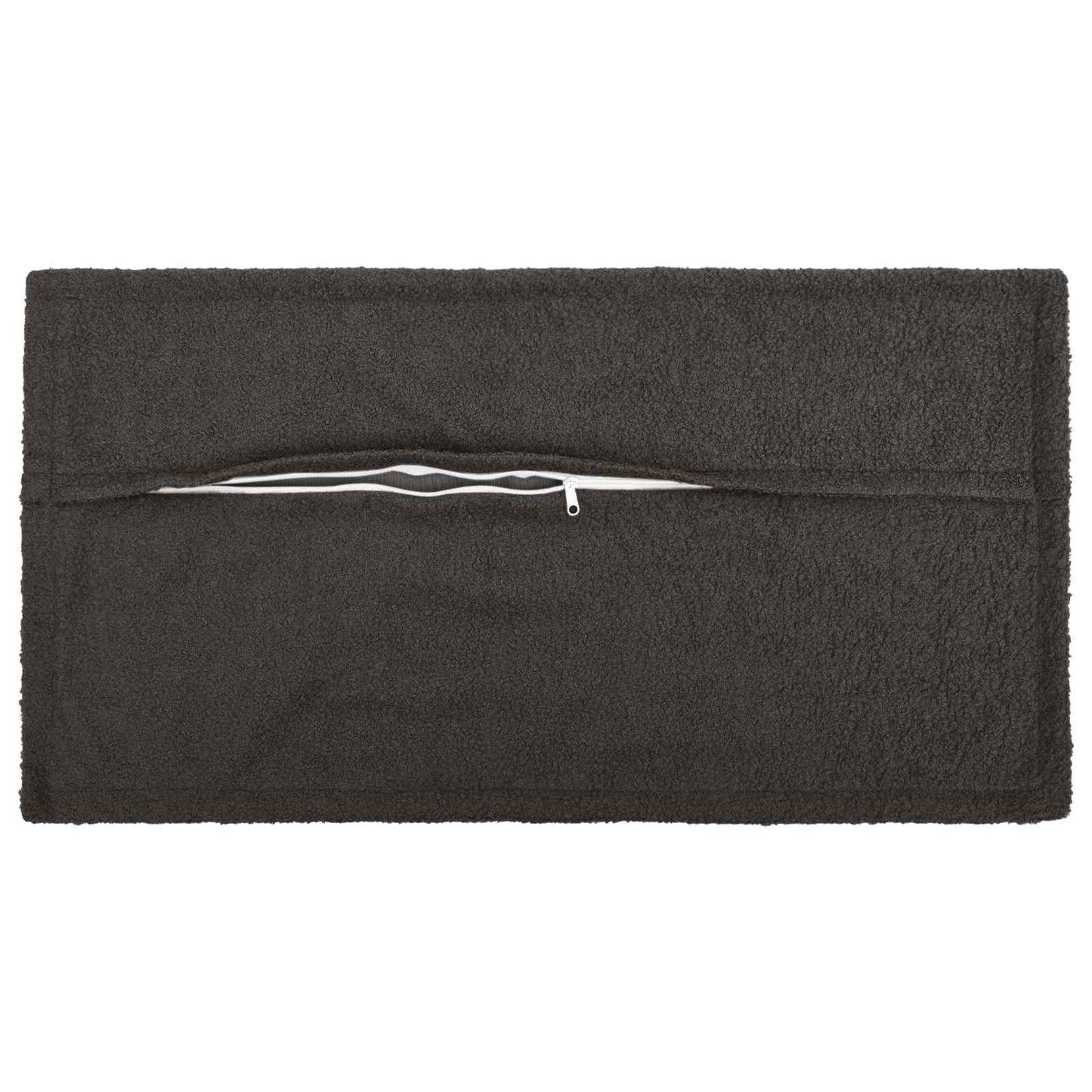 Cushion Cover 6 pcs HOUTEN Dark Grey 40 x 80 cm Bouclé