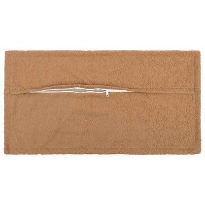 Cushion Cover 12 pcs HOUTEN Beige 40 x 80 cm Bouclé