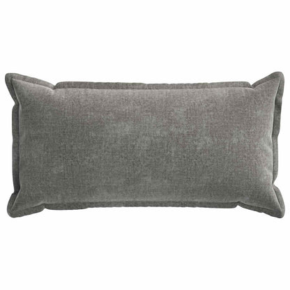 Cushion Cover 6 pcs HOUTEN Dark Grey 40 x 80 cm Chenille Fabric
