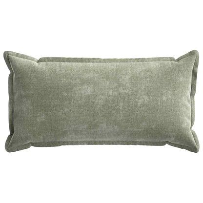 Cushion Cover 12 pcs HOUTEN Green 40 x 80 cm Chenille Fabric