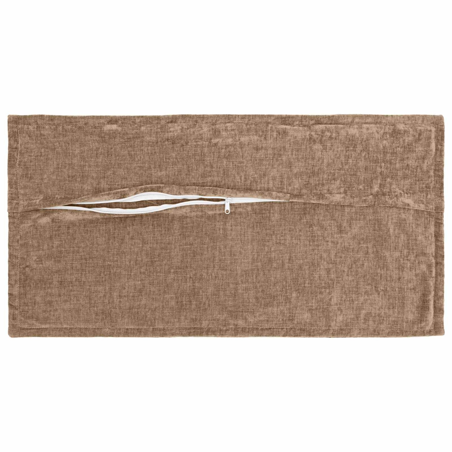 Cushion Cover 12 pcs HOUTEN Brown 40 x 80 cm Chenille Fabric