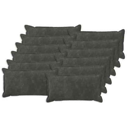 Cushion Cover 12 pcs HOUTEN Anthracite 40 x 80 cm