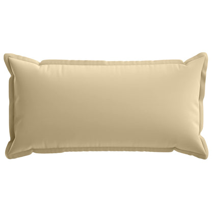 Cushion Cover 2 pcs HOUTEN Beige 40 x 80 cm Polyester