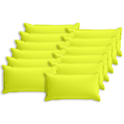 Cushion Cover 12 pcs HOUTEN Bright Green 40 x 80 cm Polyester