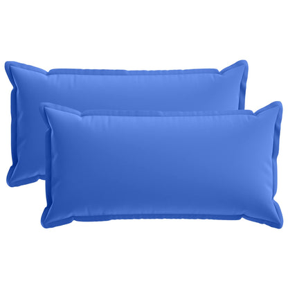 Cushion Cover 2 pcs HOUTEN Royal Blue 40 x 80 cm Polyester
