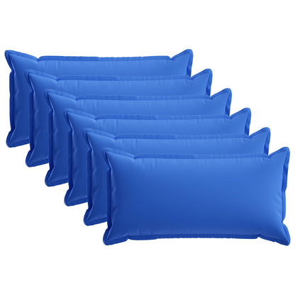 Cushion Cover 6 pcs HOUTEN Royal Blue 40 x 80 cm Polyester