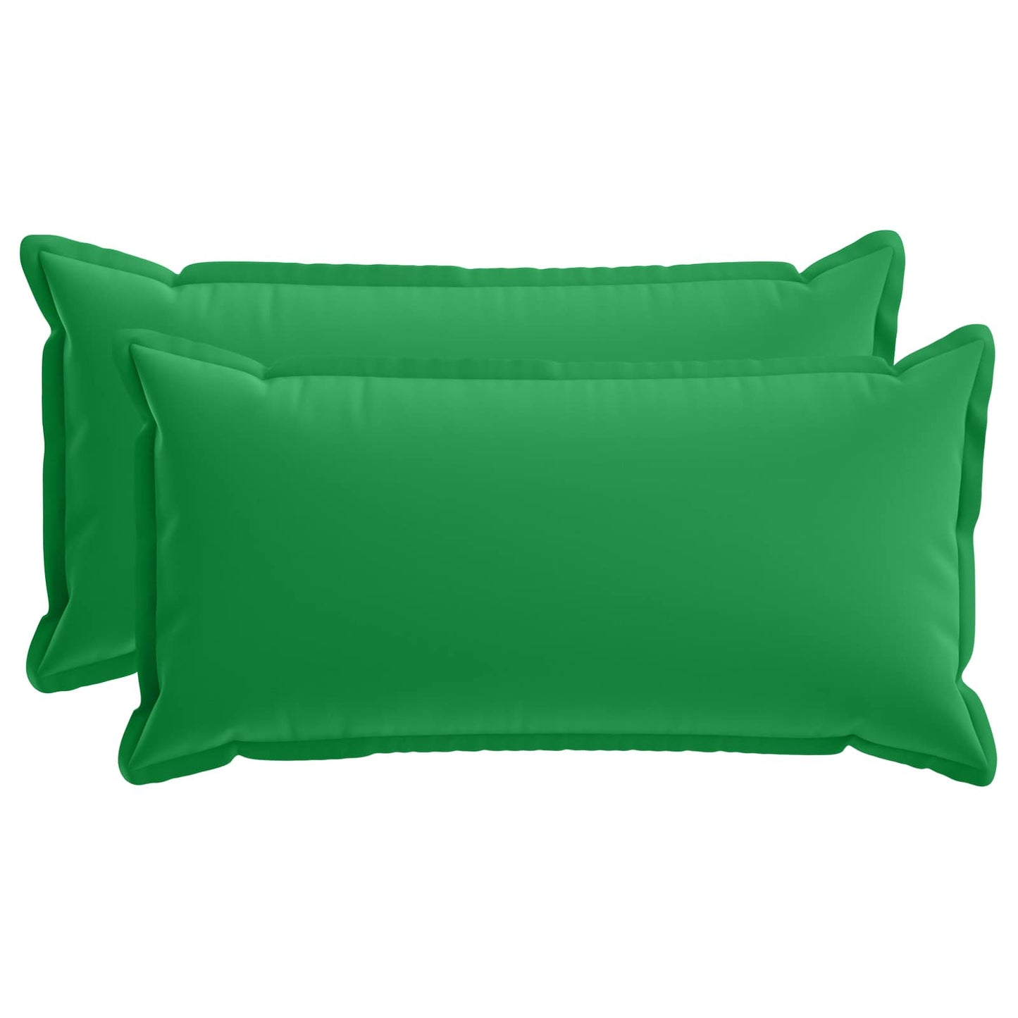 Cushion Cover 2 pcs HOUTEN Green 40 x 80 cm Polyester