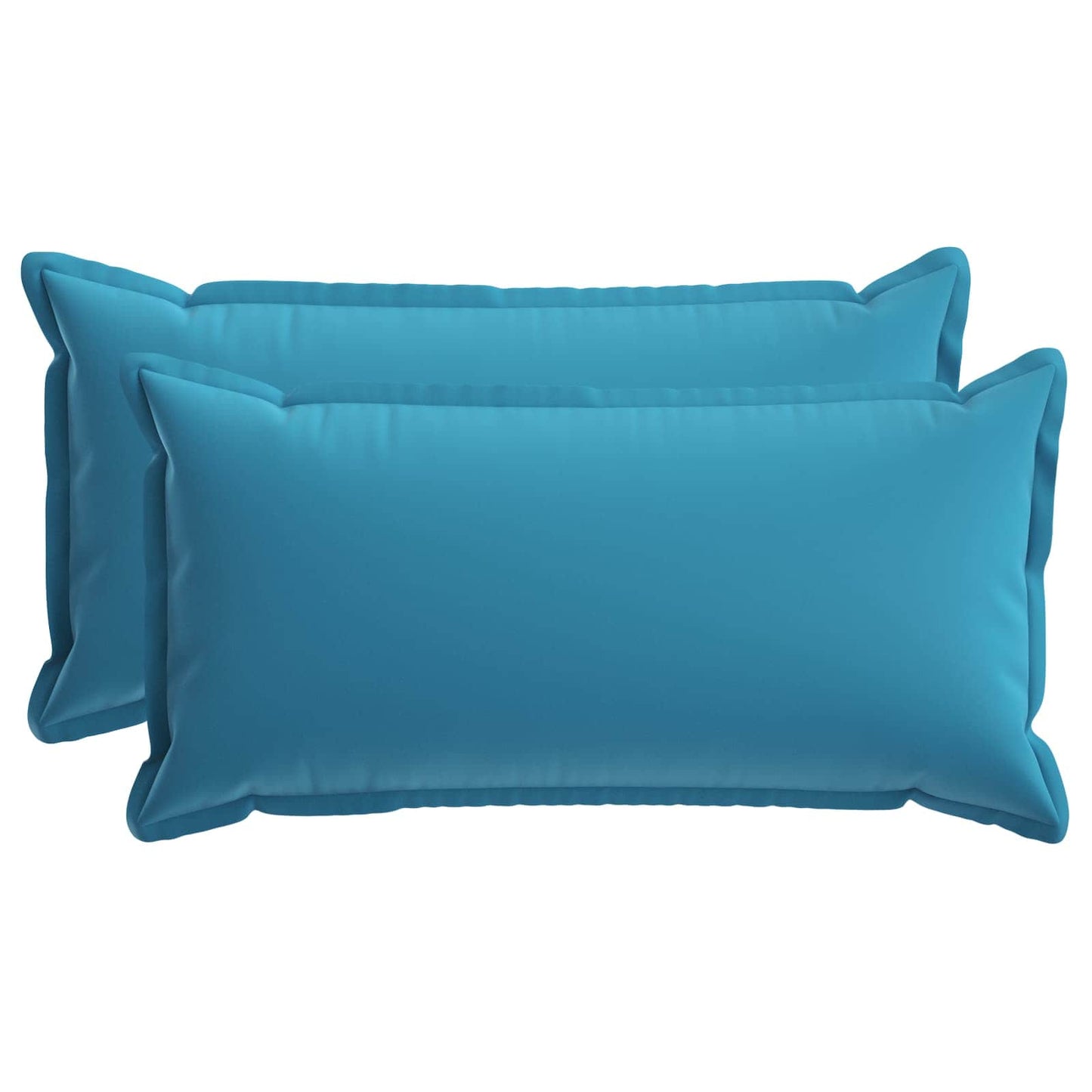 Cushion Cover 2 pcs HOUTEN Light Blue 40 x 80 cm Polyester