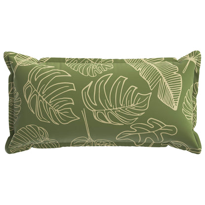 Cushion Cover 12 pcs HOUTEN Leaf Design 40 x 80 cm Polyester