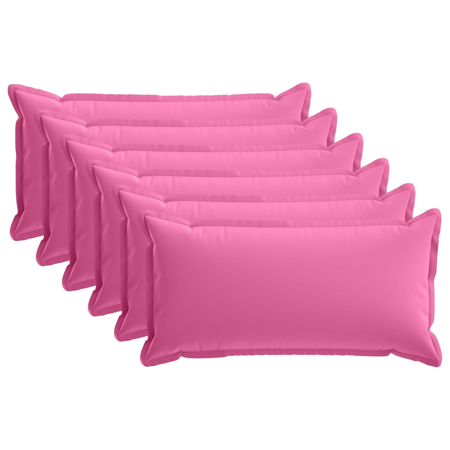 Cushion Cover 6 pcs HOUTEN Pink 40 x 80 cm Polyester