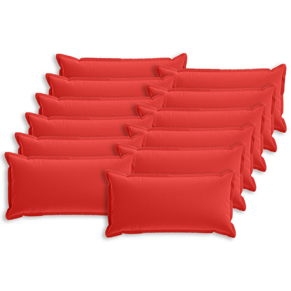 Cushion Cover 12 pcs HOUTEN Red 40 x 80 cm Polyester