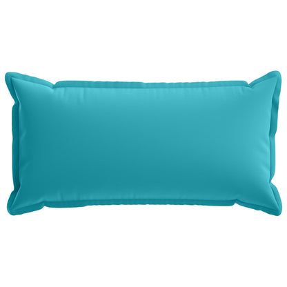 Cushion Cover 2 pcs HOUTEN Turquoise 40 x 80 cm Polyester
