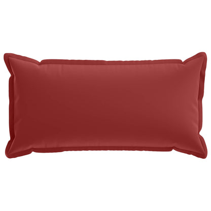 Cushion Cover 2 pcs HOUTEN Wine Red 40 x 80 cm Polyester