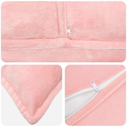 Cushion Cover 12 pcs HOUTEN Pink 40 x 80 cm Flannel