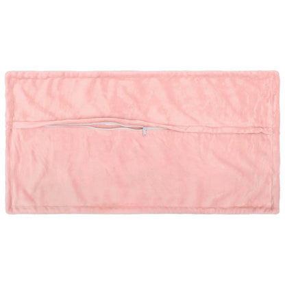 Cushion Cover 12 pcs HOUTEN Pink 40 x 80 cm Flannel