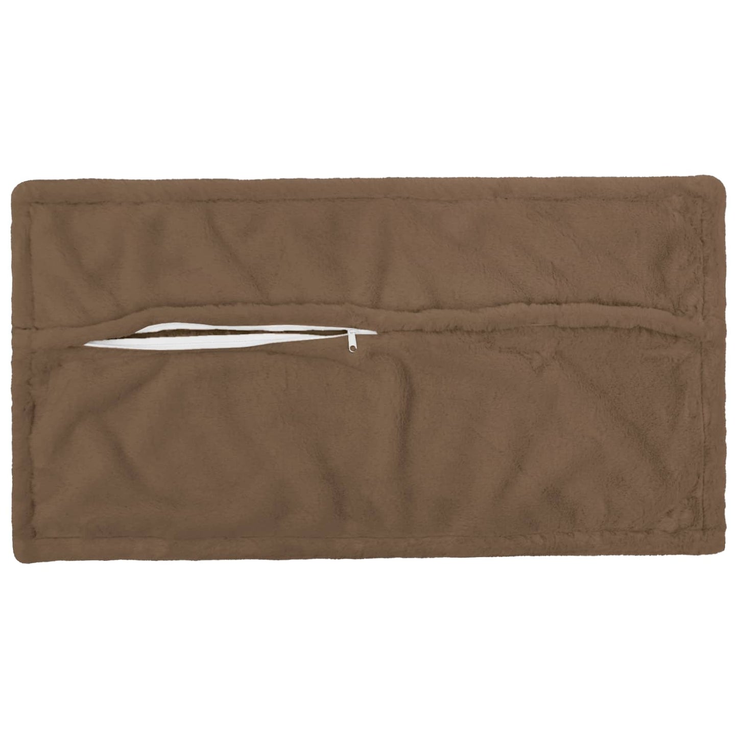 Cushion Cover 2 pcs HOUTEN Light Brown 40 x 80 cm