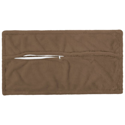 Cushion Cover 2 pcs HOUTEN Light Brown 40 x 80 cm