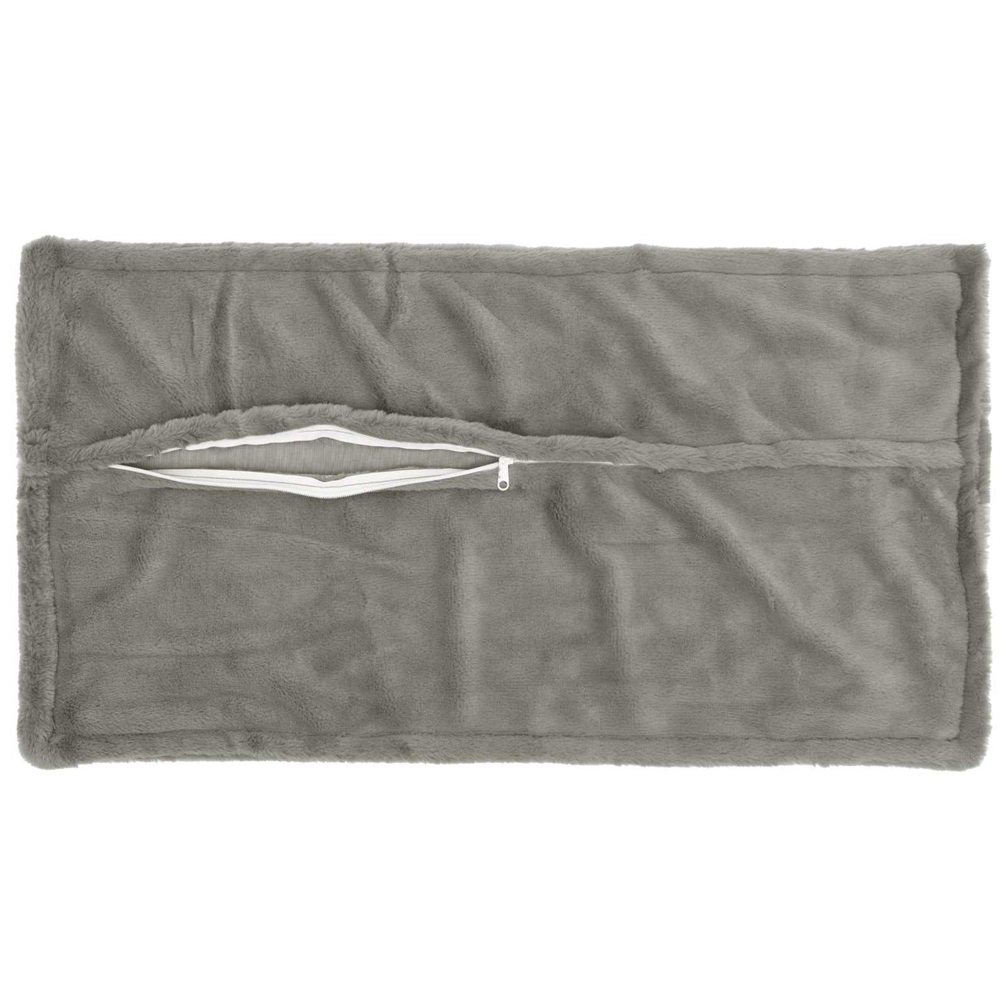 Cushion Cover 2 pcs HOUTEN Light Grey 40 x 80 cm