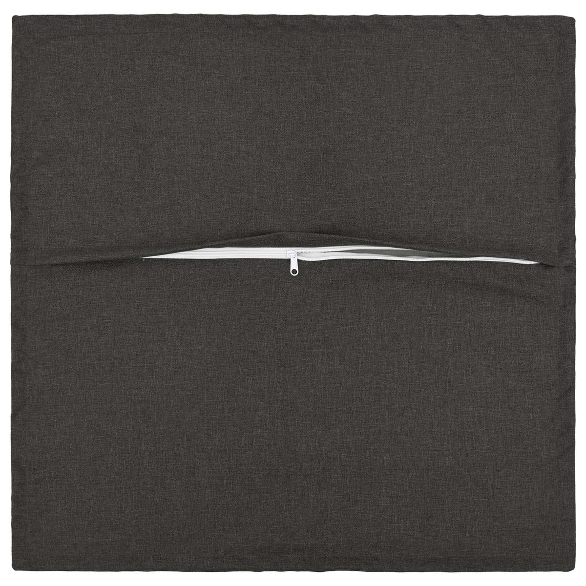 Cushion Cover 12 pcs HOUTEN Dark Grey 45 x 45 cm Faux Linen