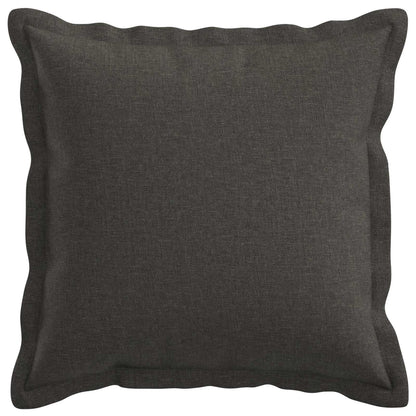 Cushion Cover 12 pcs HOUTEN Dark Grey 45 x 45 cm Faux Linen