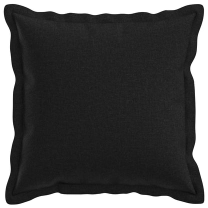 Cushion Cover 12 pcs HOUTEN Black 45 x 45 cm Faux Linen