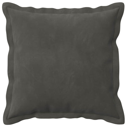 Cushion Cover 6 pcs HOUTEN Dark Grey 45 x 45 cm Velvet