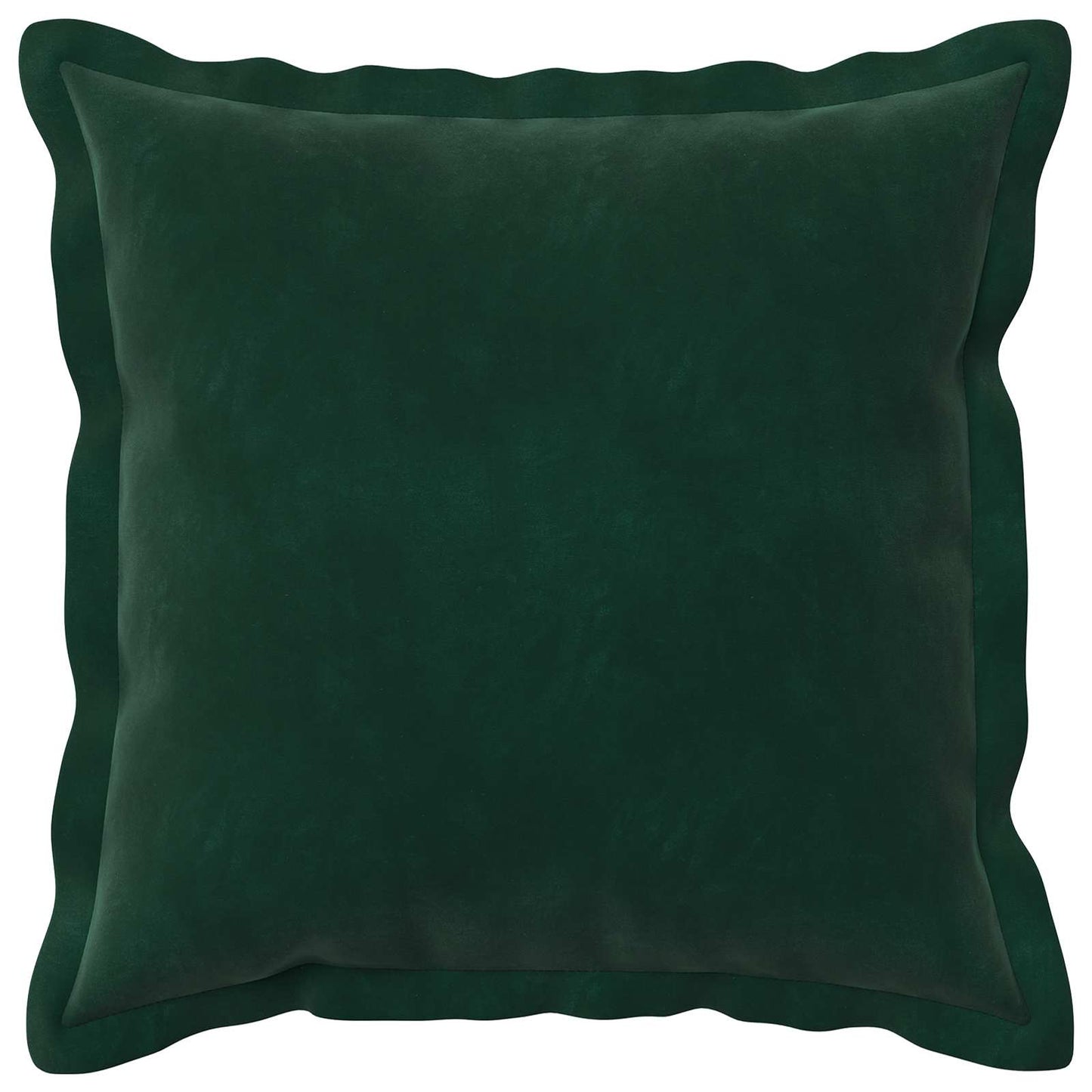 Cushion Cover 6 pcs HOUTEN Dark Green 45 x 45 cm Velvet