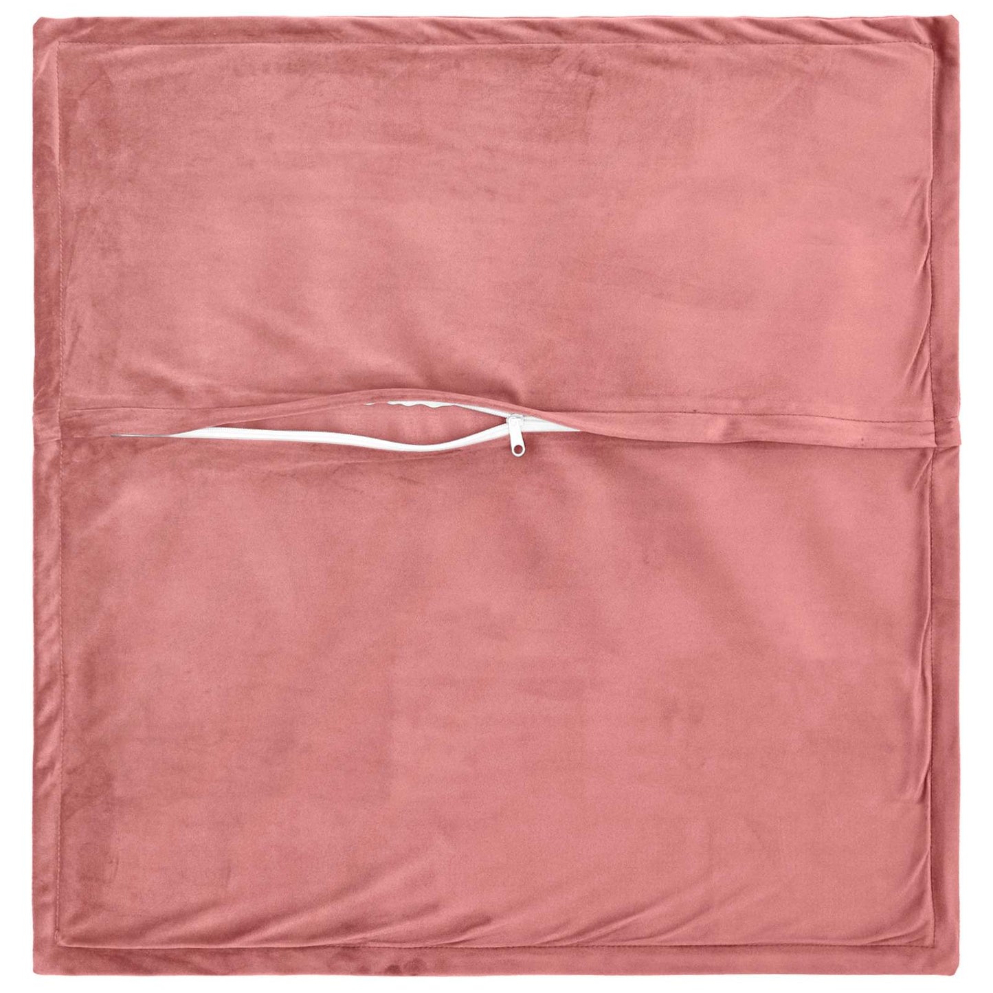 Cushion Cover 2 pcs HOUTEN Pink 45 x 45 cm Velvet