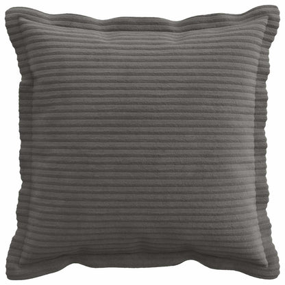 Cushion Cover 6 pcs HOUTEN Dark Grey 45 x 45 cm Corduroy