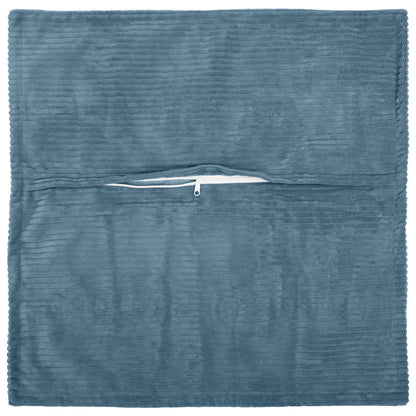 Cushion Cover 12 pcs HOUTEN Blue 45 x 45 cm Corduroy
