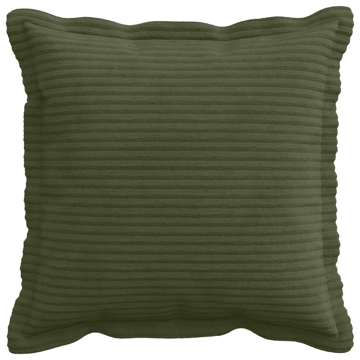 Cushion Cover 12 pcs HOUTEN Green 45 x 45 cm Corduroy