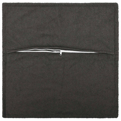Cushion Cover 6 pcs HOUTEN Dark Grey 45 x 45 cm Bouclé