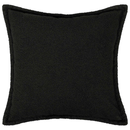 Cushion Cover 12 pcs HOUTEN Black 45 x 45 cm Bouclé