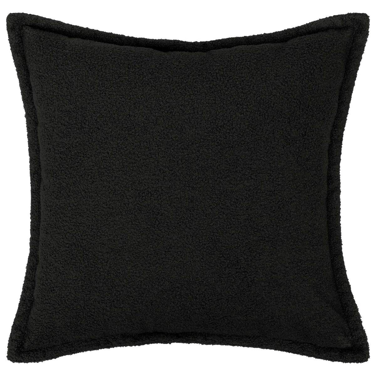 Cushion Cover 12 pcs HOUTEN Black 45 x 45 cm Bouclé