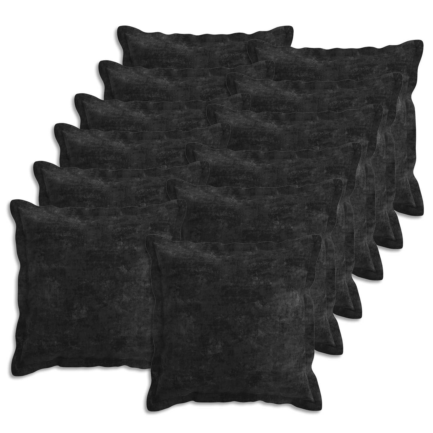 Cushion Cover 12 pcs HOUTEN Anthracite 45 x 45 cm