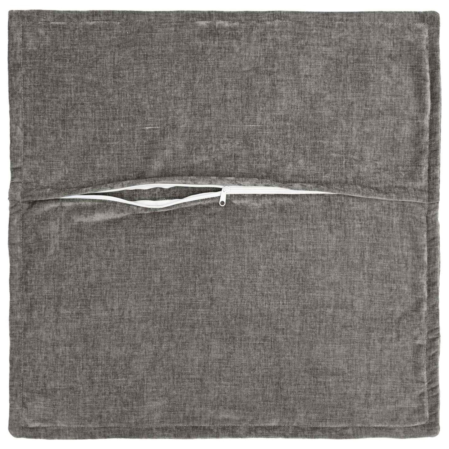 Cushion Cover 6 pcs HOUTEN Dark Grey 45 x 45 cm Chenille Fabric
