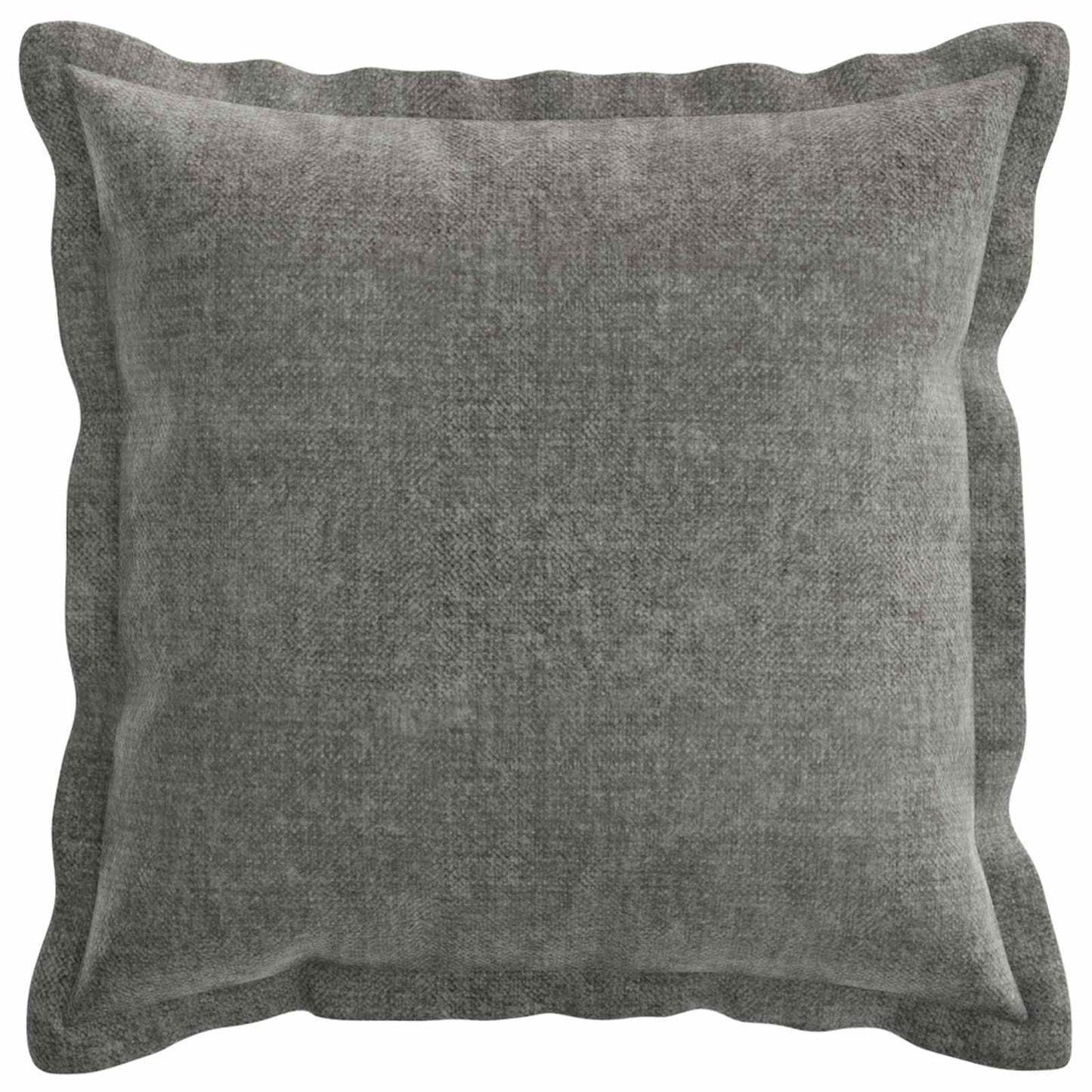 Cushion Cover 6 pcs HOUTEN Dark Grey 45 x 45 cm Chenille Fabric