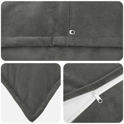 Cushion Cover 12 pcs HOUTEN Anthracite 45 x 45 cm