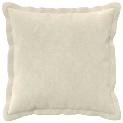 Cushion Cover 12 pcs HOUTEN Cream 45 x 45 cm Microfiber Fleece