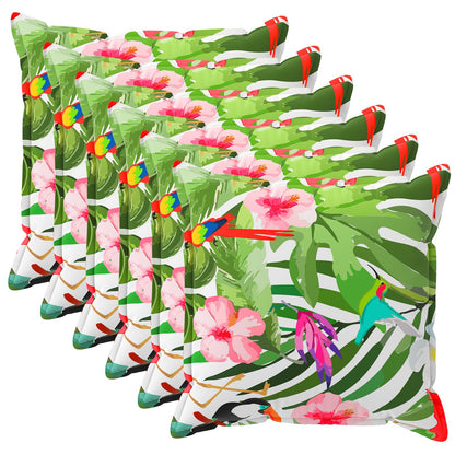 Cushion Cover 6 pcs HOUTEN Black 45 x 45 cm Polyester