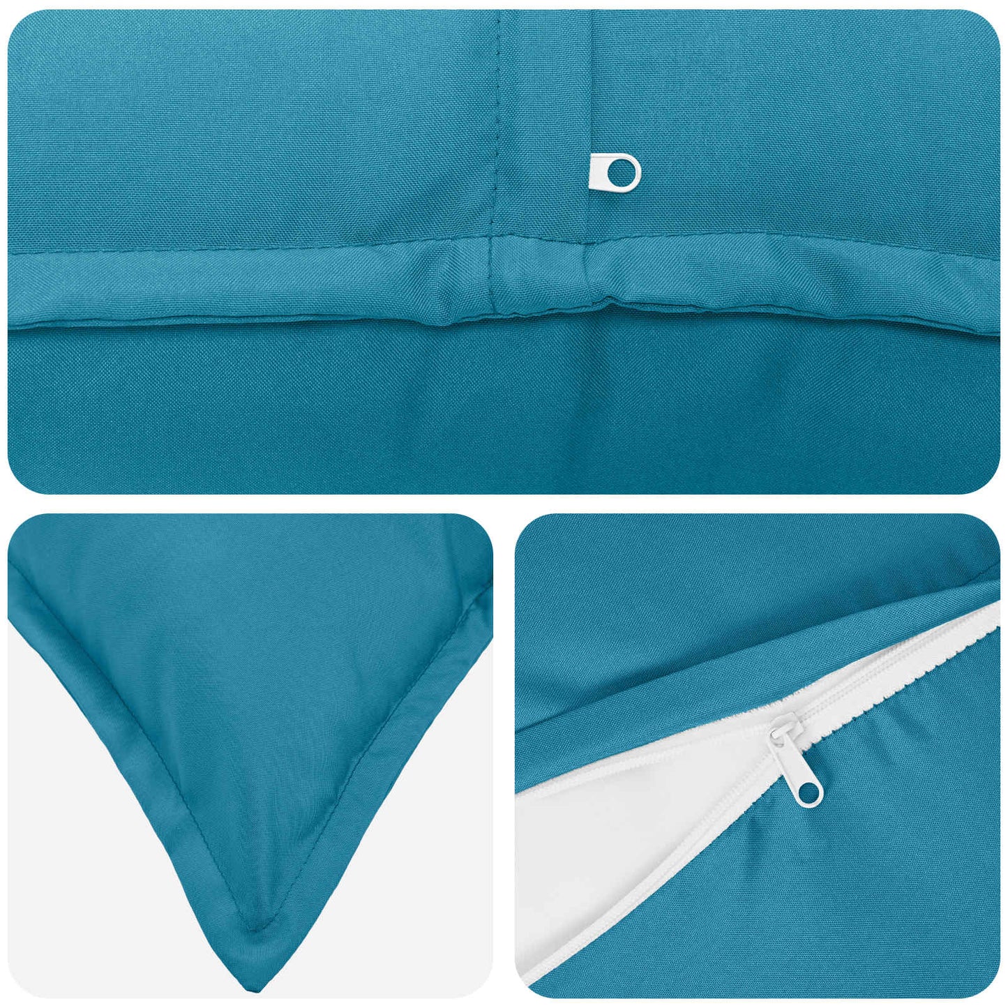 Cushion Cover 6 pcs HOUTEN Light Blue 45 x 45 cm Polyester