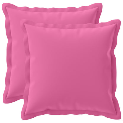 Cushion Cover 2 pcs HOUTEN Pink 45 x 45 cm Polyester