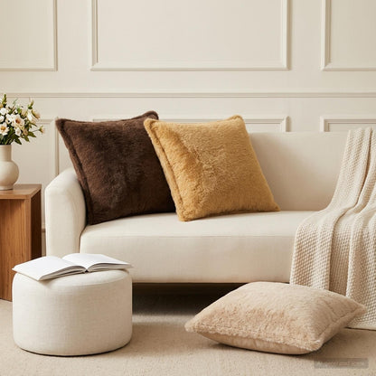 Cushion Cover 6 pcs HOUTEN Light Brown 45 x 45 cm