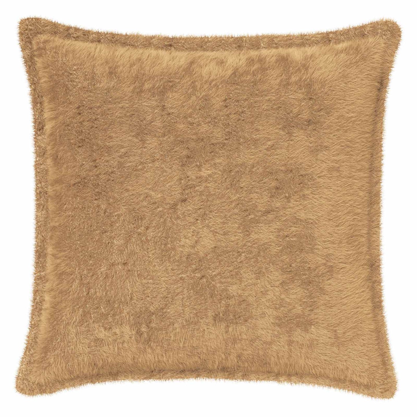 Cushion Cover 12 pcs HOUTEN Taupe 45 x 45 cm Faux Rabbit Fur