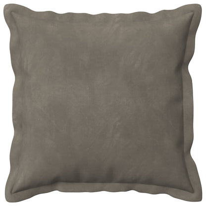 Cushion Cover 2 pcs HOUTEN Light Grey 50 x 50 cm Velvet