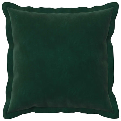 Cushion Cover 12 pcs HOUTEN Dark Green 50 x 50 cm Velvet