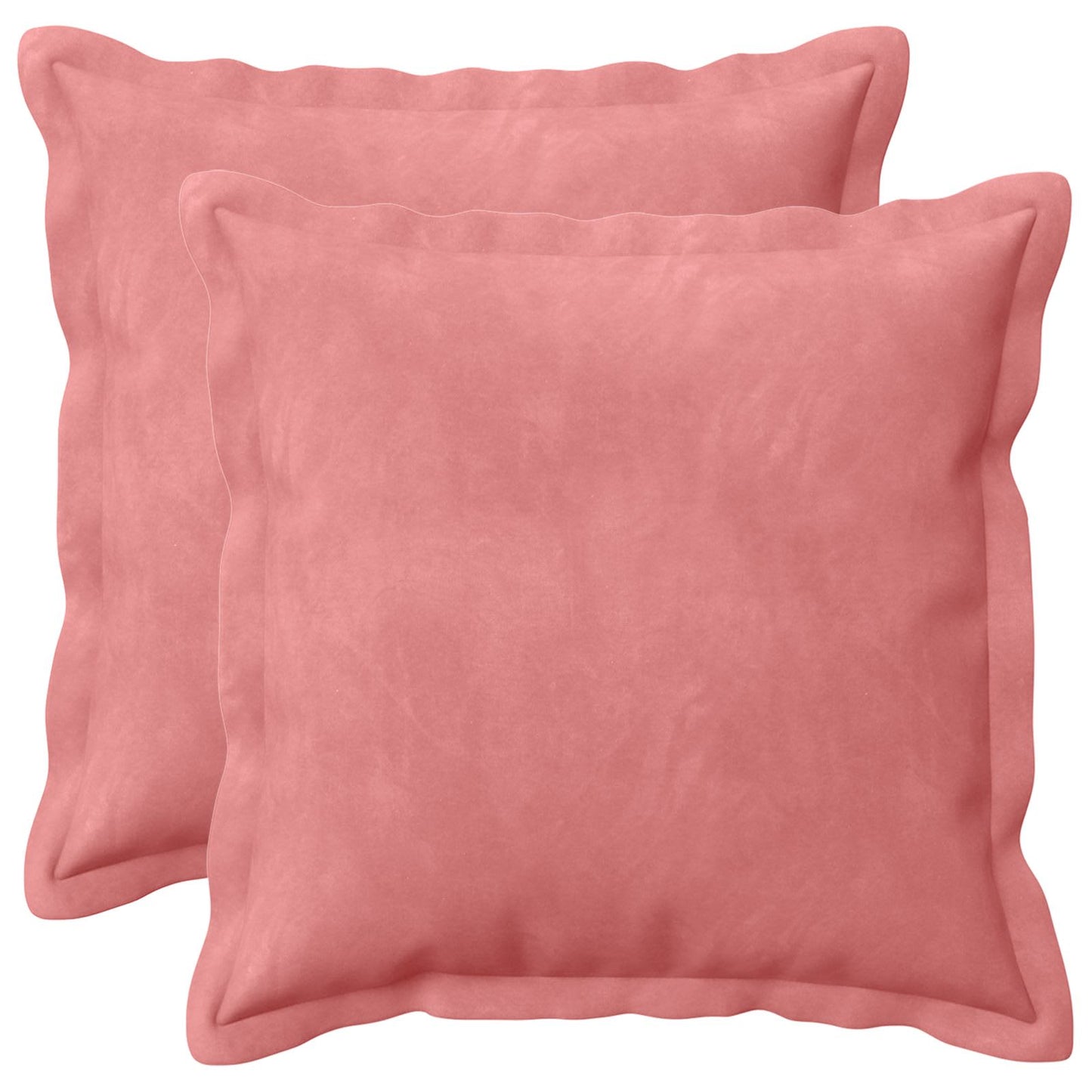 Cushion Cover 2 pcs HOUTEN Pink 50 x 50 cm Velvet